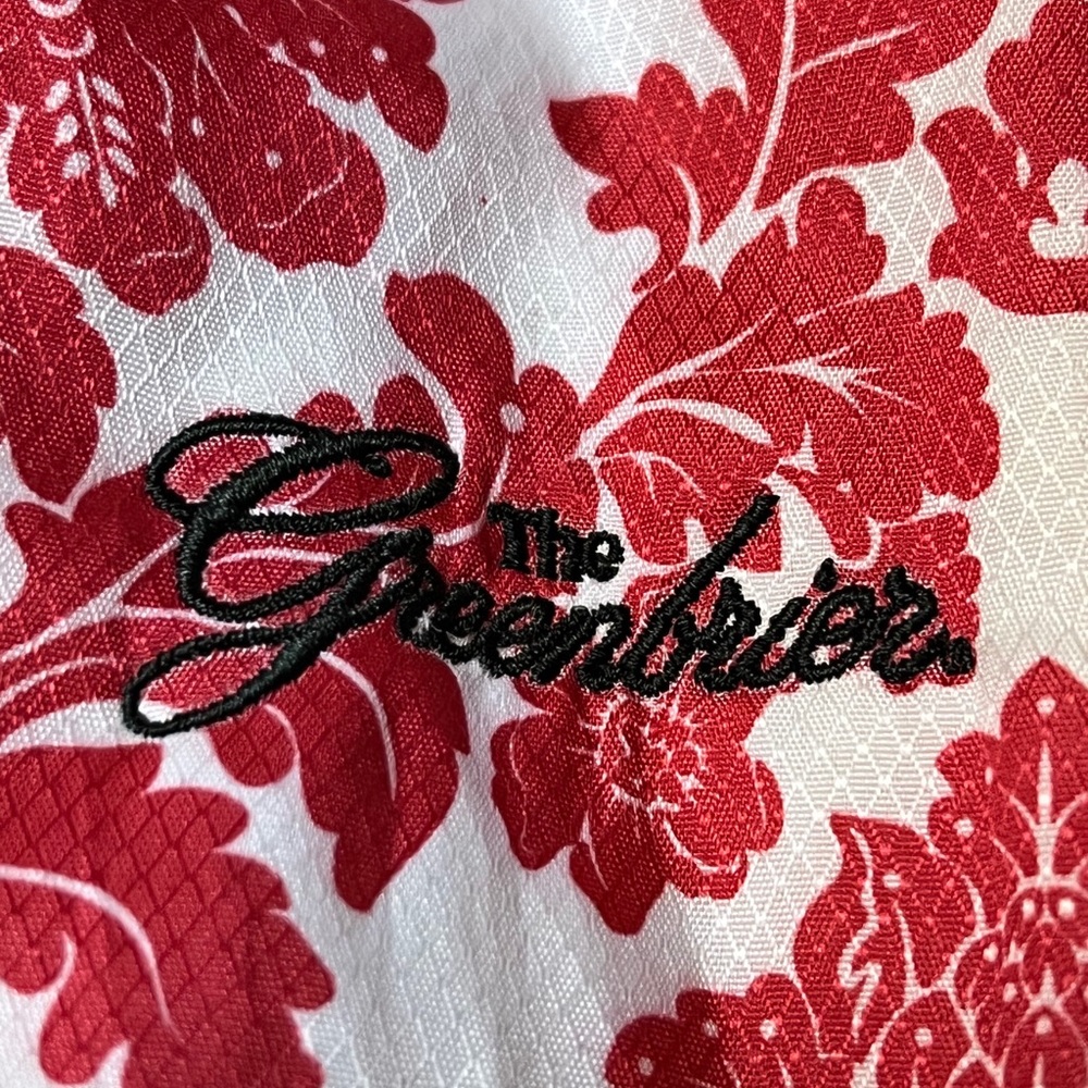 Glove It Greenbrier Resort Golf Shoe Bag Red/White Floral